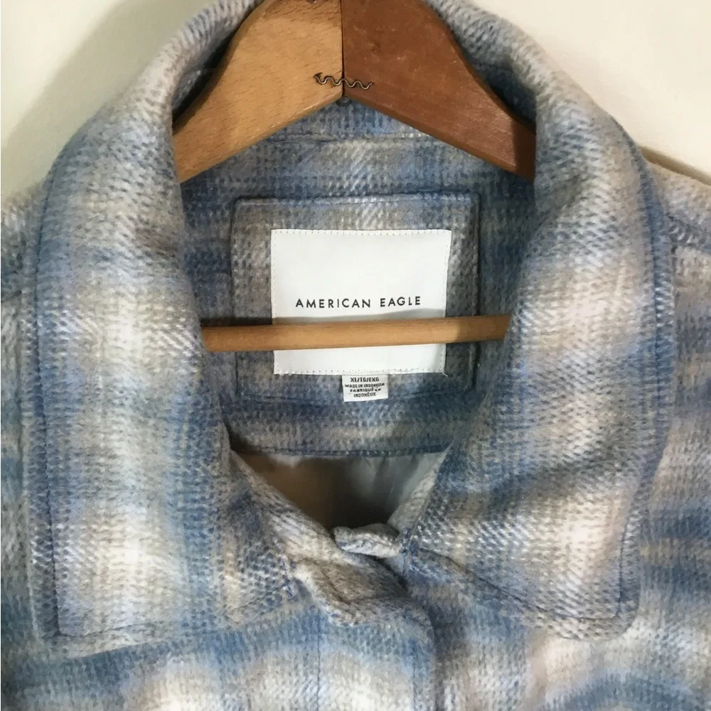 American‎ Eagle Outfitters Plaid Oversized Heavyweight Shacket